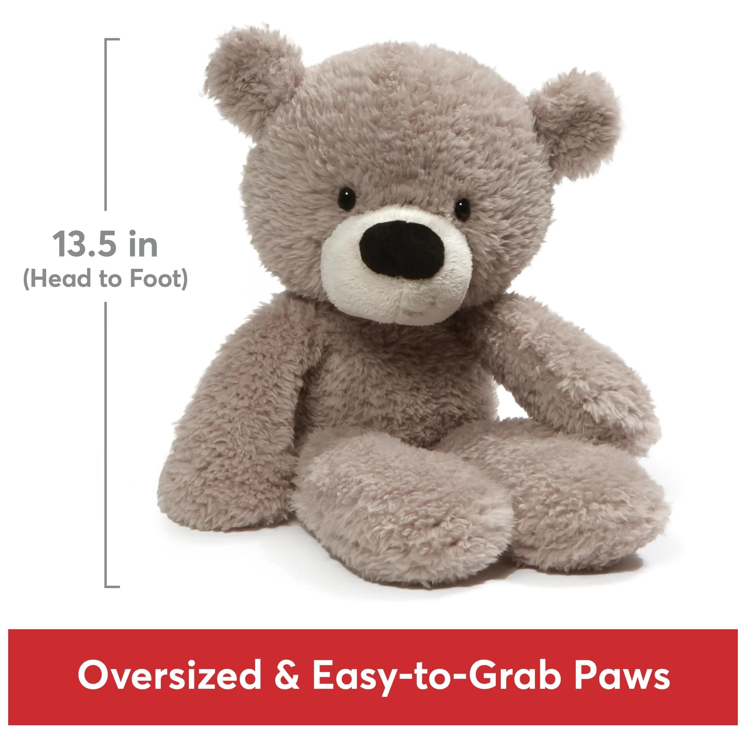GUND Fuzzy Teddy Bear 13.5 inches (34 cm) | Soft, Huggable, Ages 1+ - view 4