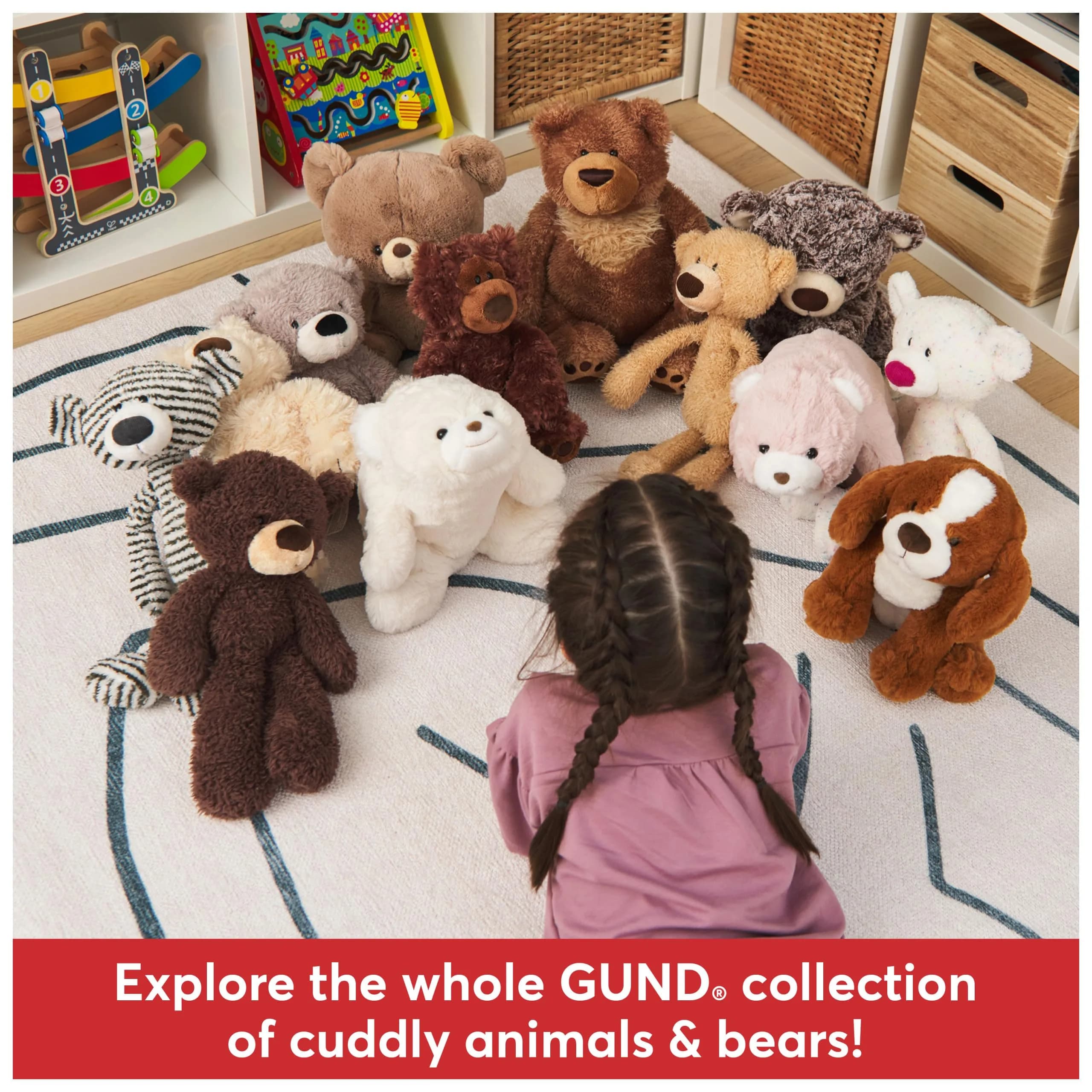GUND Fuzzy Teddy Bear 13.5 inches (34 cm) | Soft, Huggable, Ages 1+ - view 8