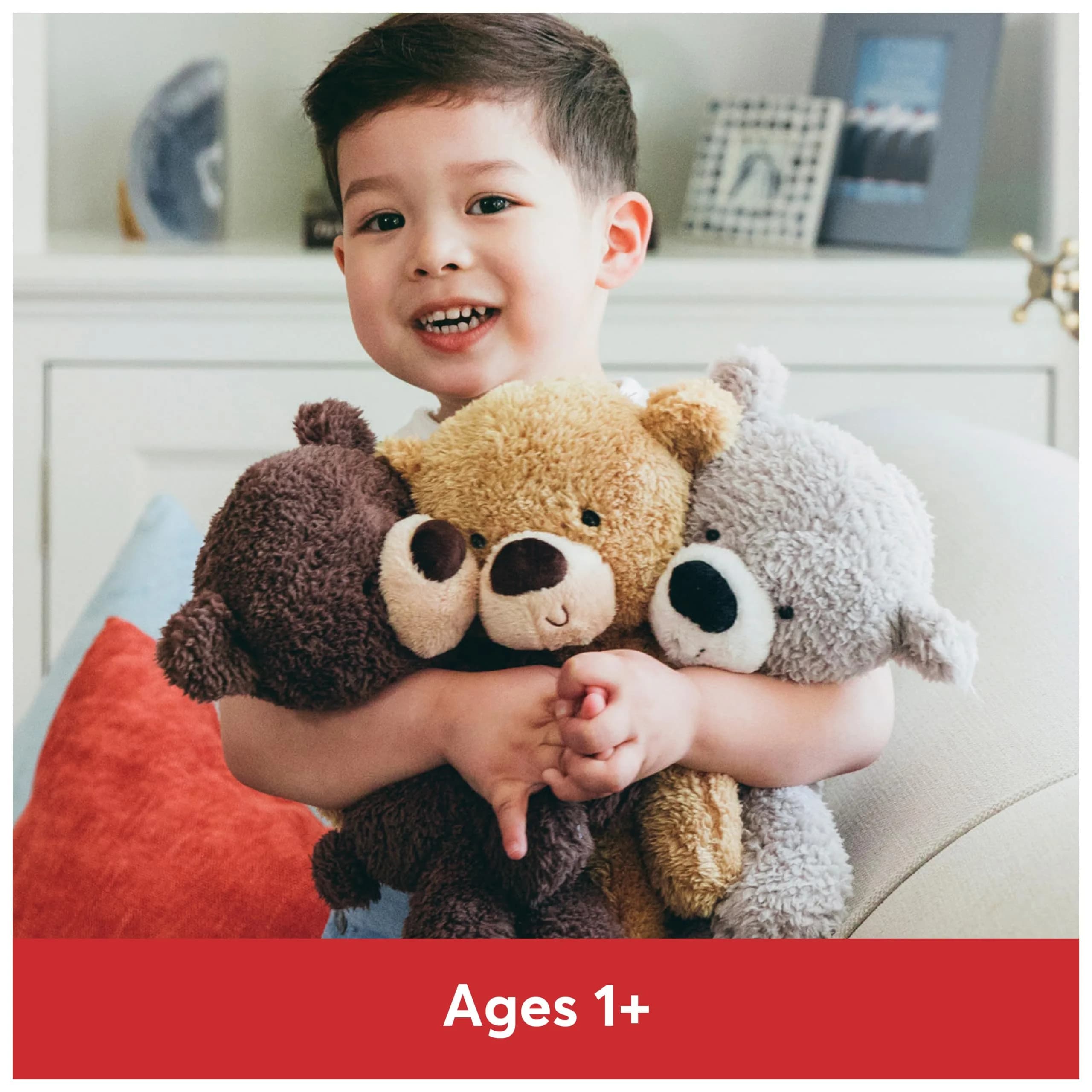 GUND Fuzzy Teddy Bear 13.5 inches (34 cm) | Soft, Huggable, Ages 1+ - view 3