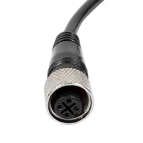 uxcell M12 Female Straight 4 Pin Connector Aviation Socket Electrical Cable 2m (6.56 ft) thumbnail 3