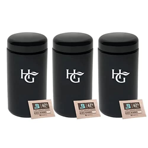 Herb Guard 500ml Airtight Glass Jar Set | UV Protection Keeps Goods Fresh for Months thumbnail 1