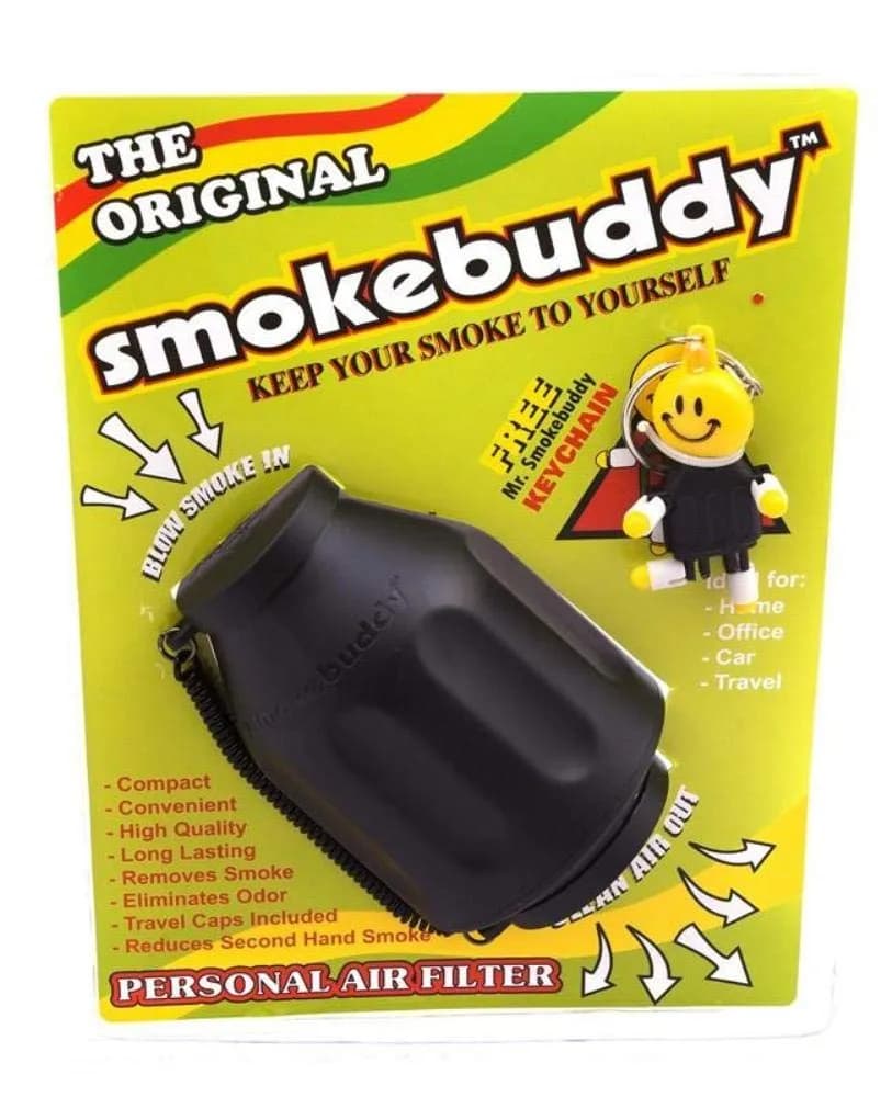 smokebuddy Smoke Buddy | Personal Air Filter for Smoke & Odor | Compact & Travel-Friendly — Black