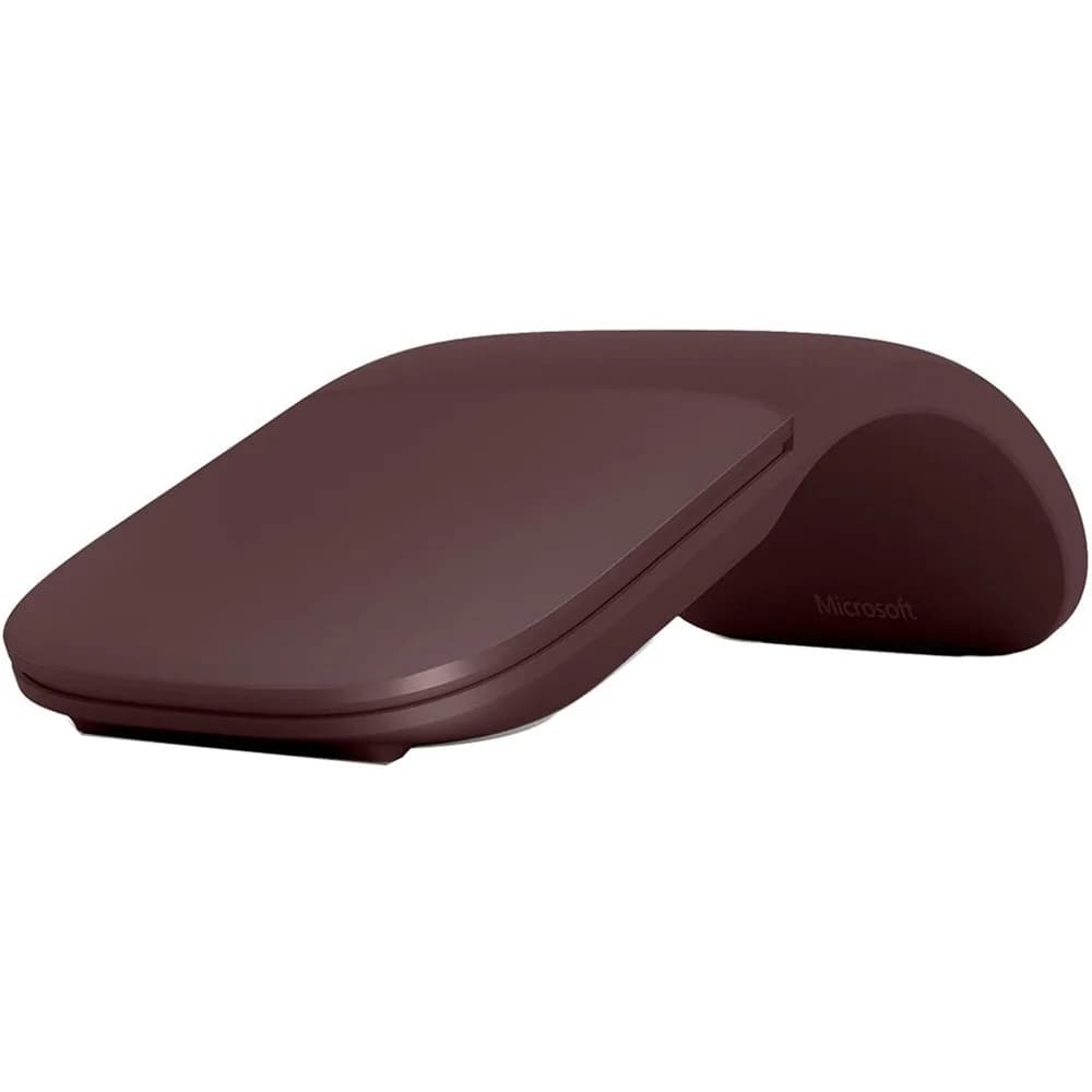 Microsoft Surface Arc Mouse - Burgundy | Curved, Ergonomic, Ultra-Slim Bluetooth Mouse - main product image