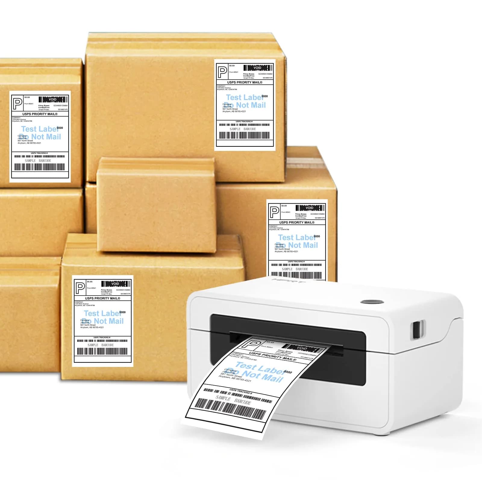 9527 Product 4x6 Inch Shipping Labels (1800 Labels Total) | Direct Thermal, Strong Adhesive, Perforated - view 8