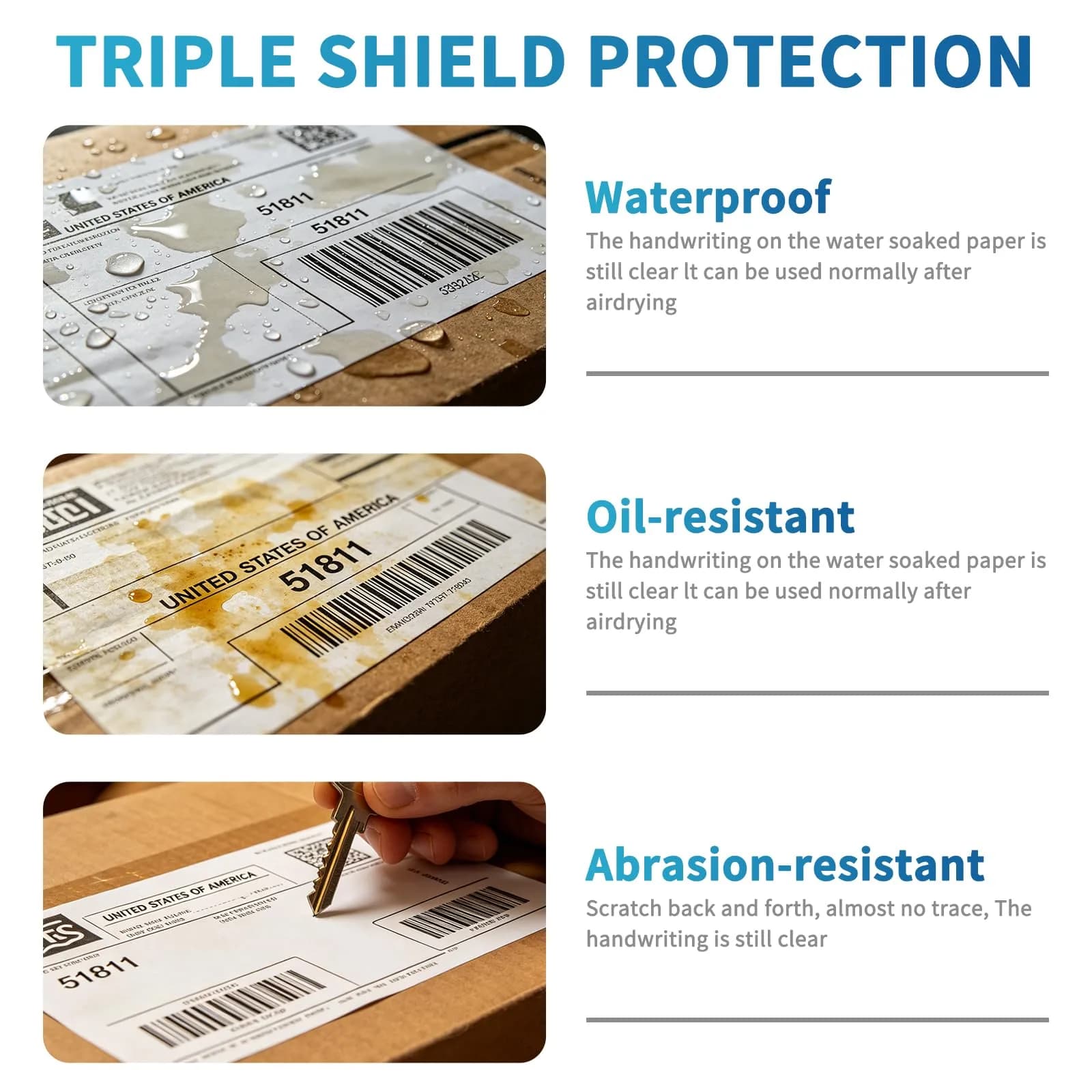 9527 Product 4x6 Inch Shipping Labels (1800 Labels Total) | Direct Thermal, Strong Adhesive, Perforated - view 3