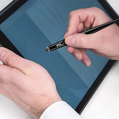 ELZO Capacitive Stylus Pens Premium Metal Slim Combo 4 Pcs Tips for All Touch Screens iPad & Android Tablets DELL/Samsung/HP/Asus/Surface/Samsung/iPhone/LG thumbnail 4