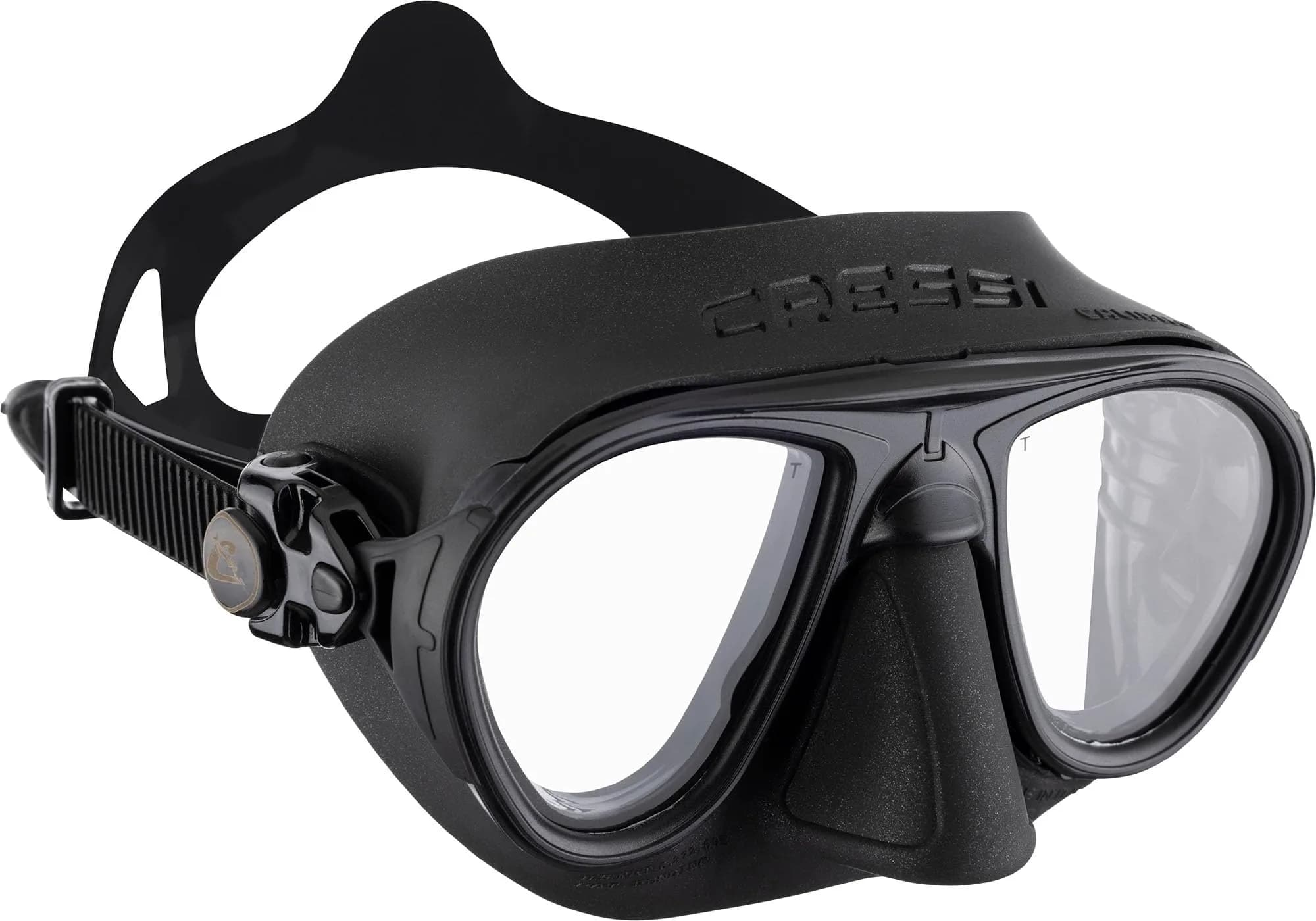 Cressi Calibro Low Volume Masks, Black/Black | Fog-Stop System & Wide View
