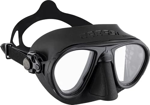 Cressi Calibro Low Volume Masks, Black/Black | Fog-Stop System & Wide View thumbnail 1