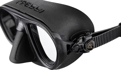 Cressi Calibro Low Volume Masks, Black/Black | Fog-Stop System & Wide View thumbnail 4