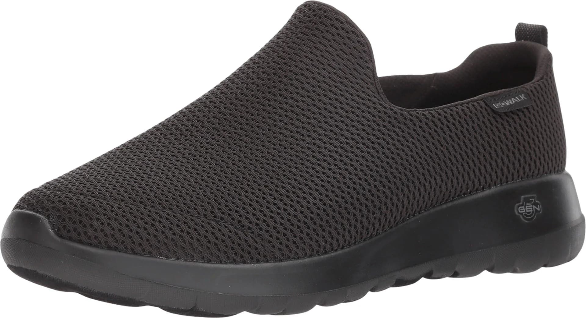 Skechers Men’s Go Walk Max-Athletic Air Mesh Slip On Shoe, Black, 12.5 X-Wide | Breathable Comfort for Indian Walkers — Black