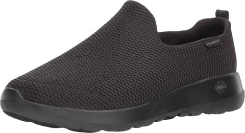 Skechers Men’s Go Walk Max-Athletic Air Mesh Slip On Shoe, Black, 12.5 X-Wide | Breathable Comfort for Indian Walkers thumbnail 1