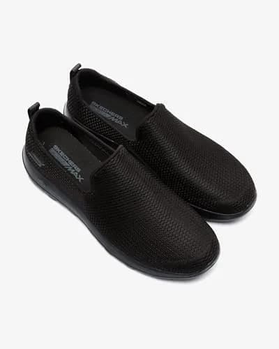 Skechers Men’s Go Walk Max-Athletic Air Mesh Slip On Shoe, Black, 12.5 X-Wide | Breathable Comfort for Indian Walkers thumbnail 8