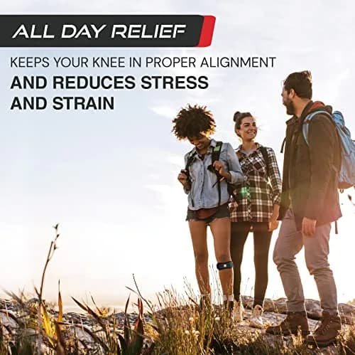 Sleeve Stars Patellar Tendon Support Strap Osgood Schlatter Knee Brace for Youth, Women & Men, Black | Adjustable Fit for Pain Relief thumbnail 7