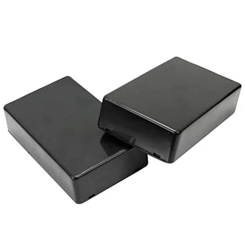 Onwon Black Waterproof Plastic Electrical Junction Box 100x60x25mm (5-Pack) | Durable Project Enclosure thumbnail 2