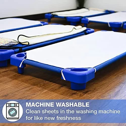 American Baby Company Cotton-Polyester Blend Toddler Cot Sheet 23" x 40" | Soft & Breathable Daycare Sheet thumbnail 8