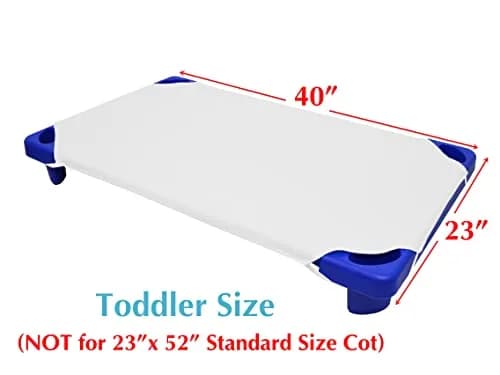 American Baby Company Cotton-Polyester Blend Toddler Cot Sheet 23" x 40" | Soft & Breathable Daycare Sheet thumbnail 2