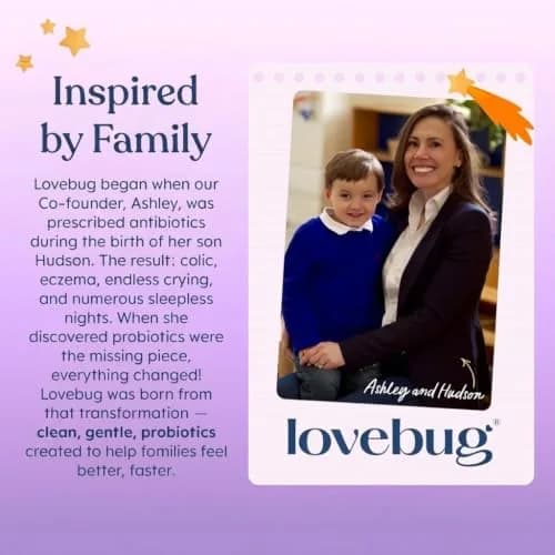 LOVEBUG Postnatal Probiotic & Lactation Blend for Breastfeeding, 30 Count | Supports Milk Supply & Gut Health thumbnail 6
