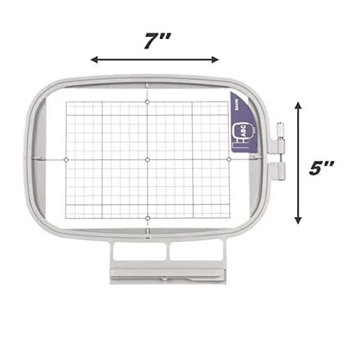 YICBOR Large Embroidery Hoop 5" x 7" | Clear grid for accurate alignment thumbnail 2
