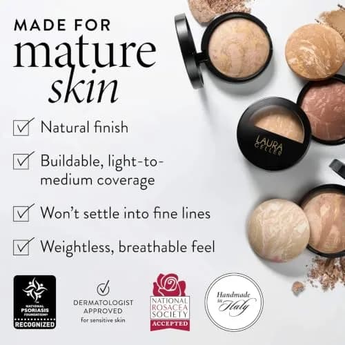 LAURA GELLER Baked Balance-n-Brighten Powder Foundation – Medium | Self-Adjusting, Radiant Finish, 0.32 Oz thumbnail 8