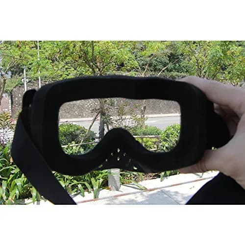 Dmeixs Motorcycle Goggles Motocross ATV Off Road Racing Goggles Clear Lens | Helmet Compatible thumbnail 3