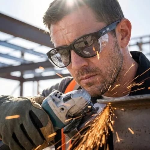 MAGID Y50 Safety Glasses with Side Shields, Gray Lens, 1 Pair | ANSI Z87.1+ Certified Impact Protection thumbnail 4