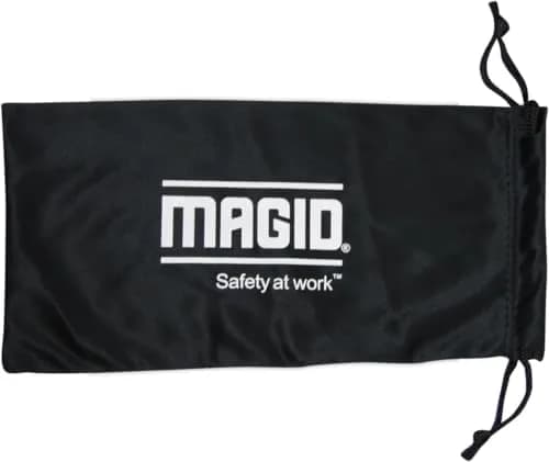 MAGID Y50 Safety Glasses with Side Shields, Gray Lens, 1 Pair | ANSI Z87.1+ Certified Impact Protection thumbnail 2