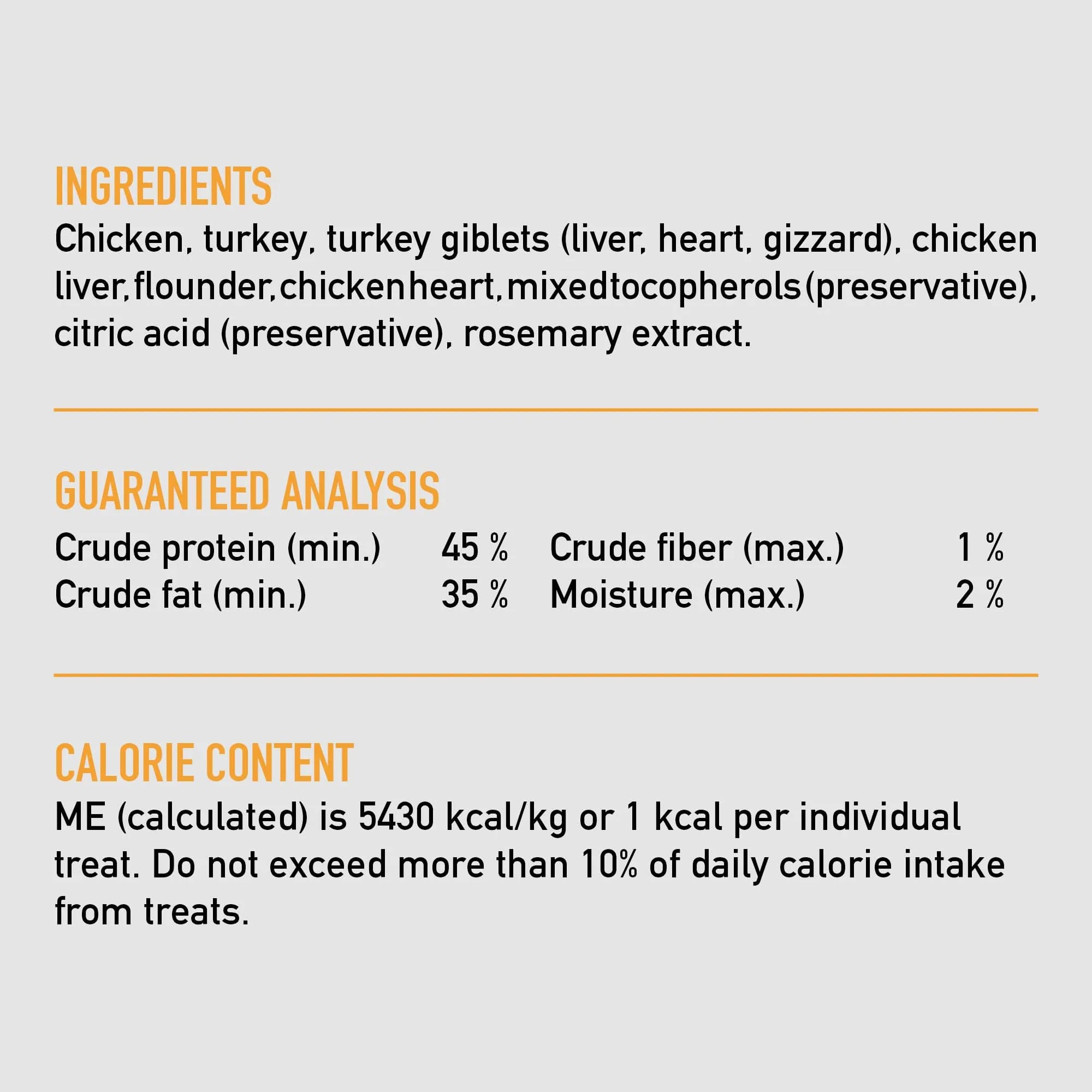 ORIJEN Original Freeze Dried Cat Treats 1.25 oz (35.4 g) | 99% Animal Ingredients, Grain-Free, High Protein - view 5