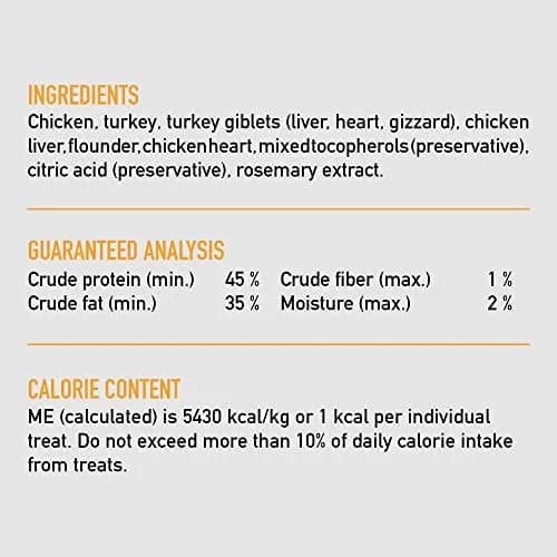 ORIJEN Original Freeze Dried Cat Treats 1.25 oz (35.4 g) | 99% Animal Ingredients, Grain-Free, High Protein thumbnail 5
