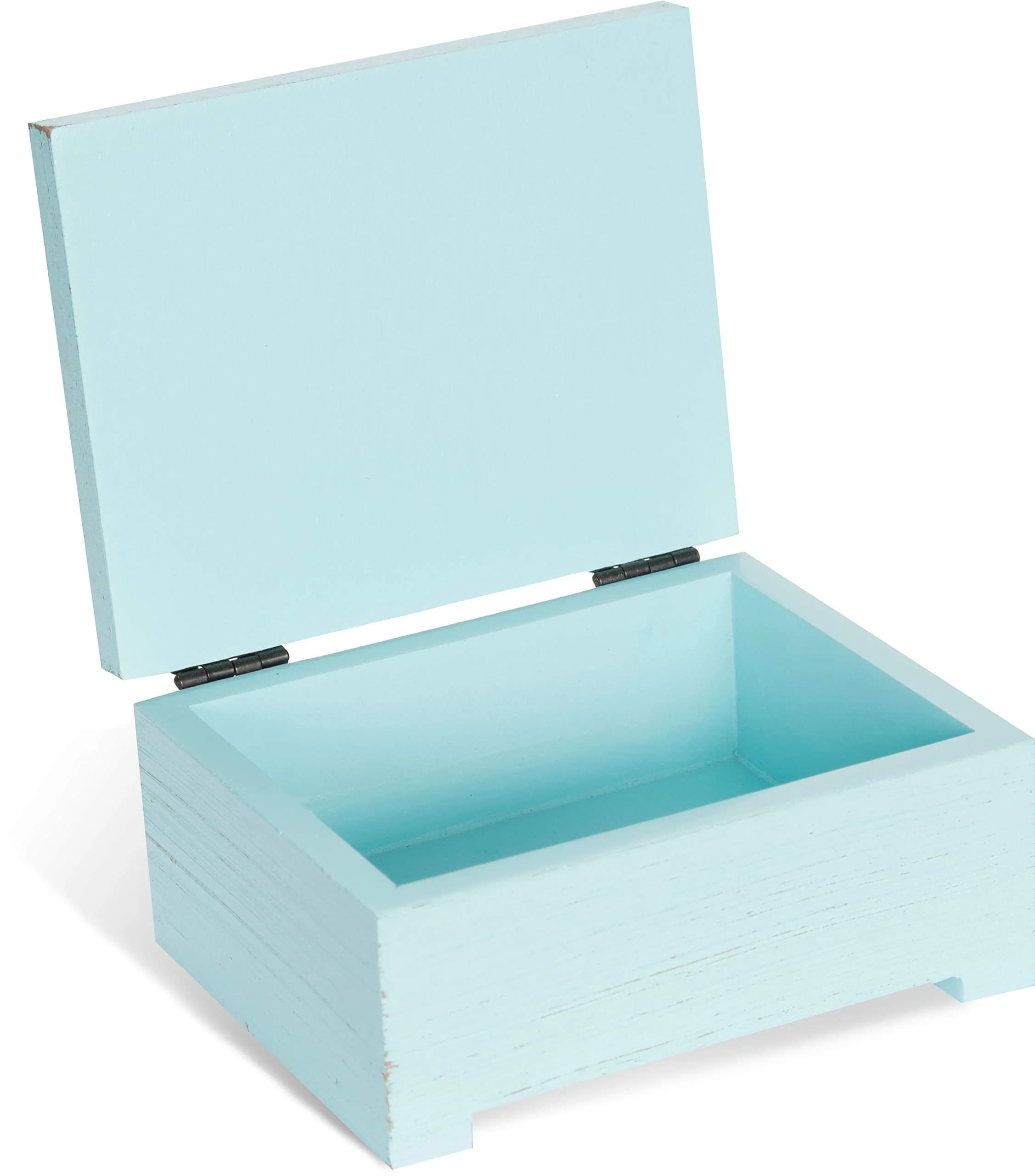 Pavilion Gift Company Nana, When I Count My Blessings I Count You Twice Blue Floral Jewelry Box | Decorative Box for Home Décor - view 3