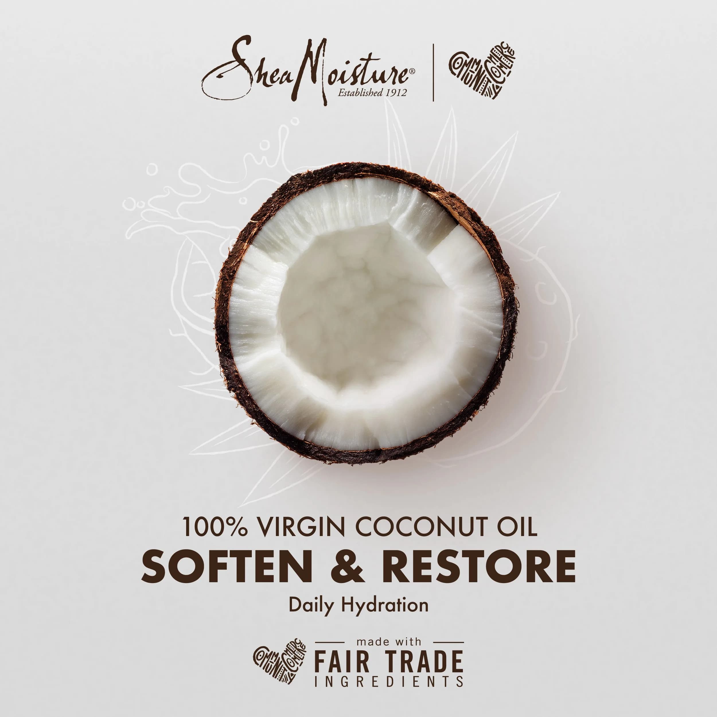 SheaMoisture 100% Virgin Coconut Oil Overnight Face Oil 30ml (1 Fl Oz) | Hydrates & Renews Skin - view 3