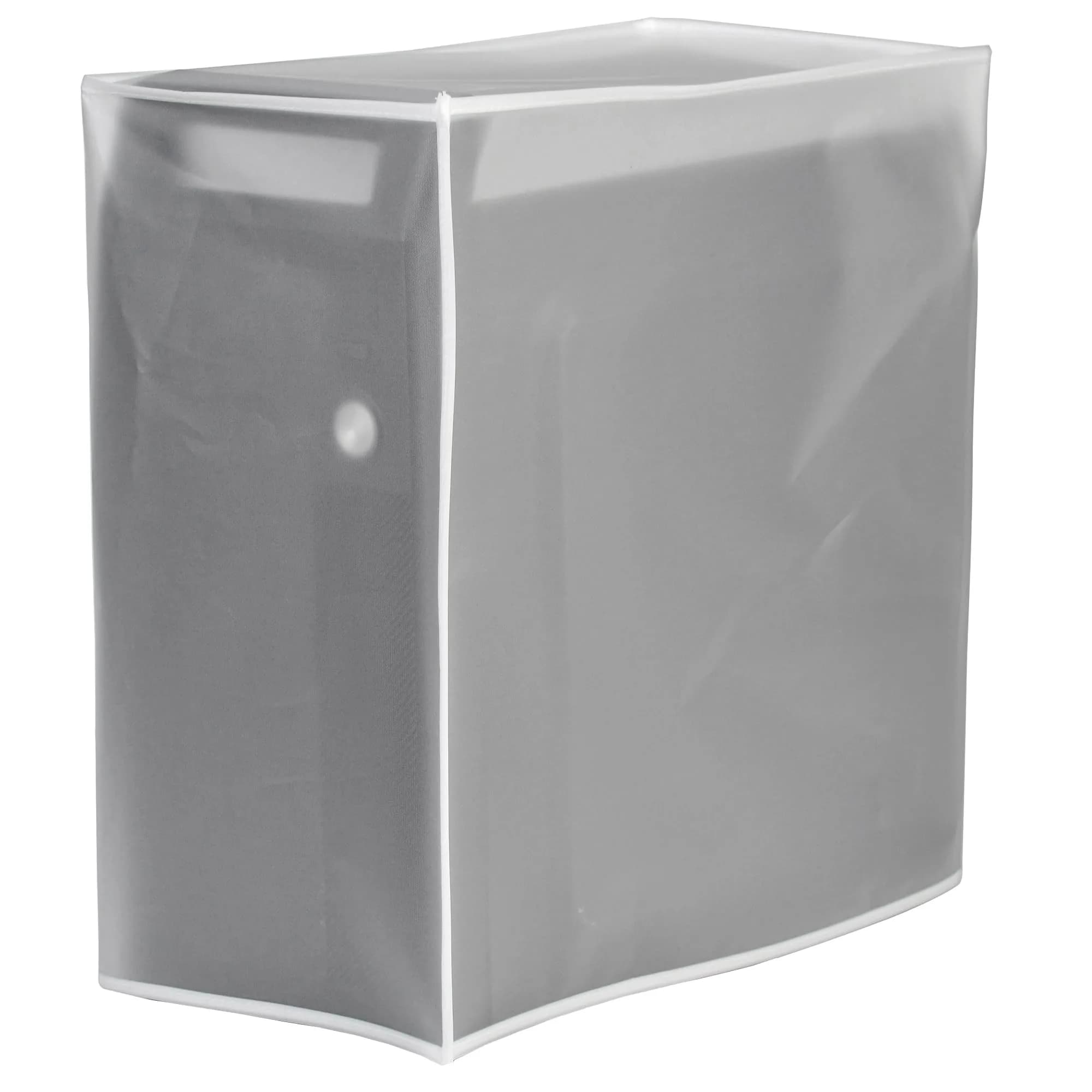 SZBRO Medium PC Dust Cover 21cm (8"W x 17.5"H x 17.5"D) | Waterproof & See-Through for Gaming Desktops — Off-White