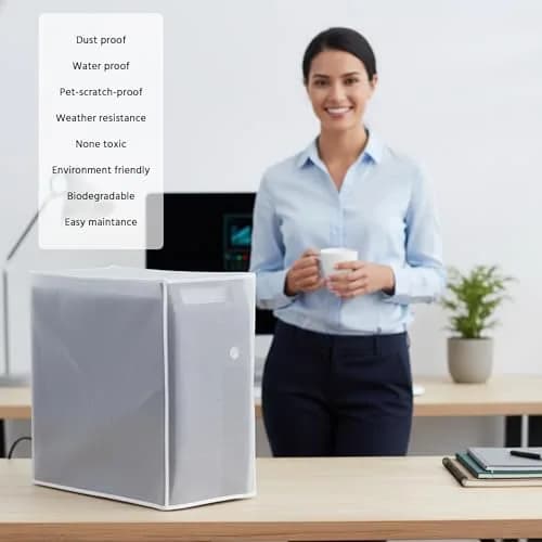 SZBRO Lightweight Waterproof CPU Dust Cover for Mid-Tower Full Body (25cm x 61cm x 51cm) | Protects from Dust & Spills thumbnail 4