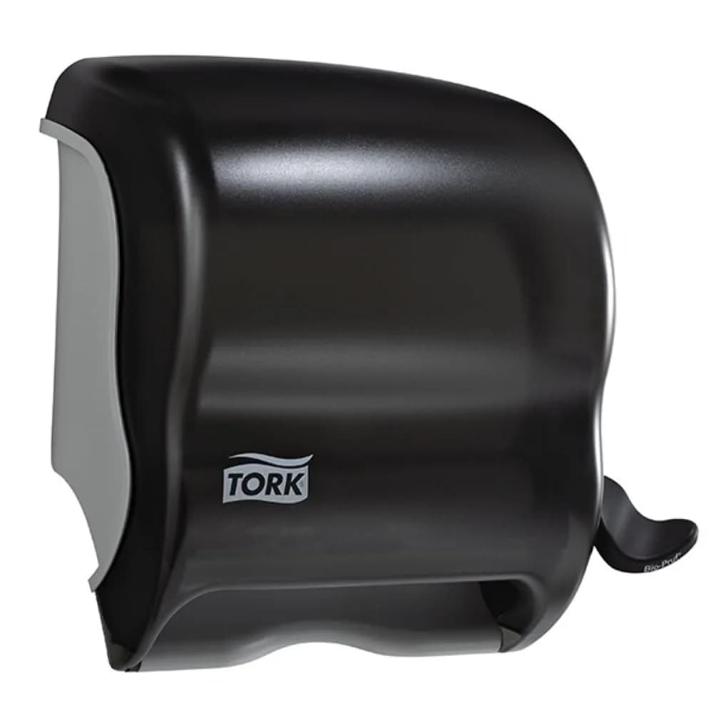 Tork Paper Hand Towel Dispenser Smoke H21 | High-Capacity, Durable Plastic (12.49 x 12.82 x 8.6 inches) - main product image