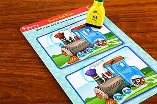Skillmatics Transport Off We Go! Reusable Activity Mats with Dry Erase Marker | Ages 3-6 thumbnail 6
