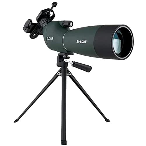 SVBONY SV28 Angled Spotting Scope 25-75x70mm with Tripod & Phone Adapter | Target Shooting Optics thumbnail 1