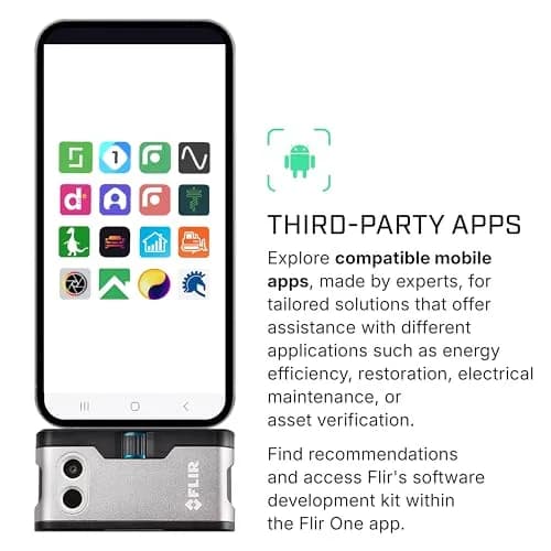 FLIR ONE Thermal Imaging Camera for Android Smartphones (USB-C), 240x180 Super Resolution | Industrial Inspection Tool thumbnail 7
