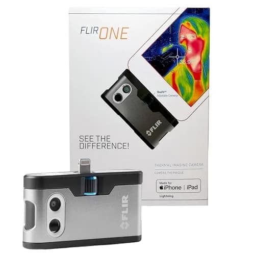 FLIR ONE Thermal Imaging Camera for iOS Smartphones (iPhone 14 & Older), 240x180 Super Resolution (80x60 Native IR) | Jobsite Tough thumbnail 1