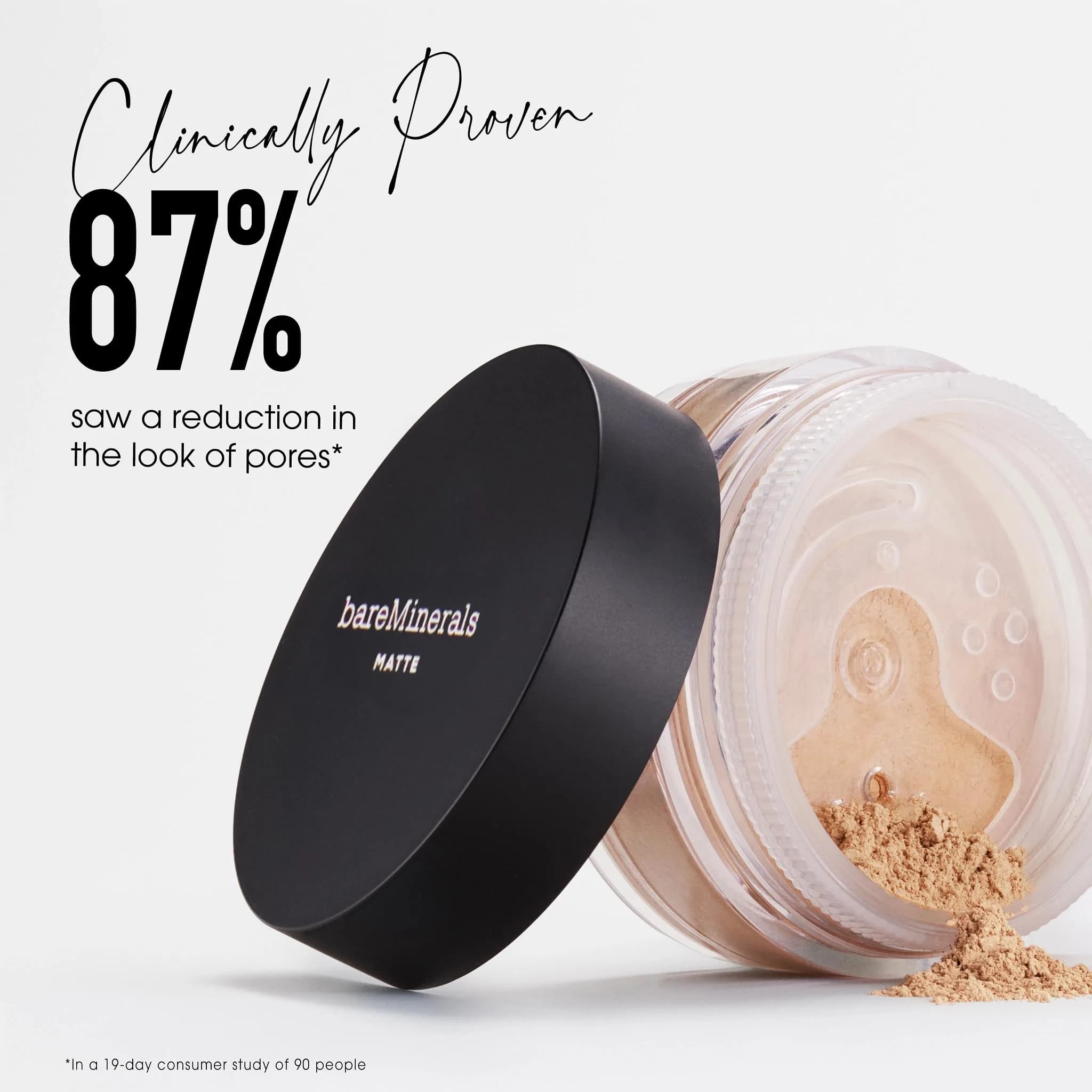 bareMinerals Original Matte Loose Mineral Foundation SPF 15 15 Neutral Medium | Vegan, Dermatologist-Tested, No Spill - view 4