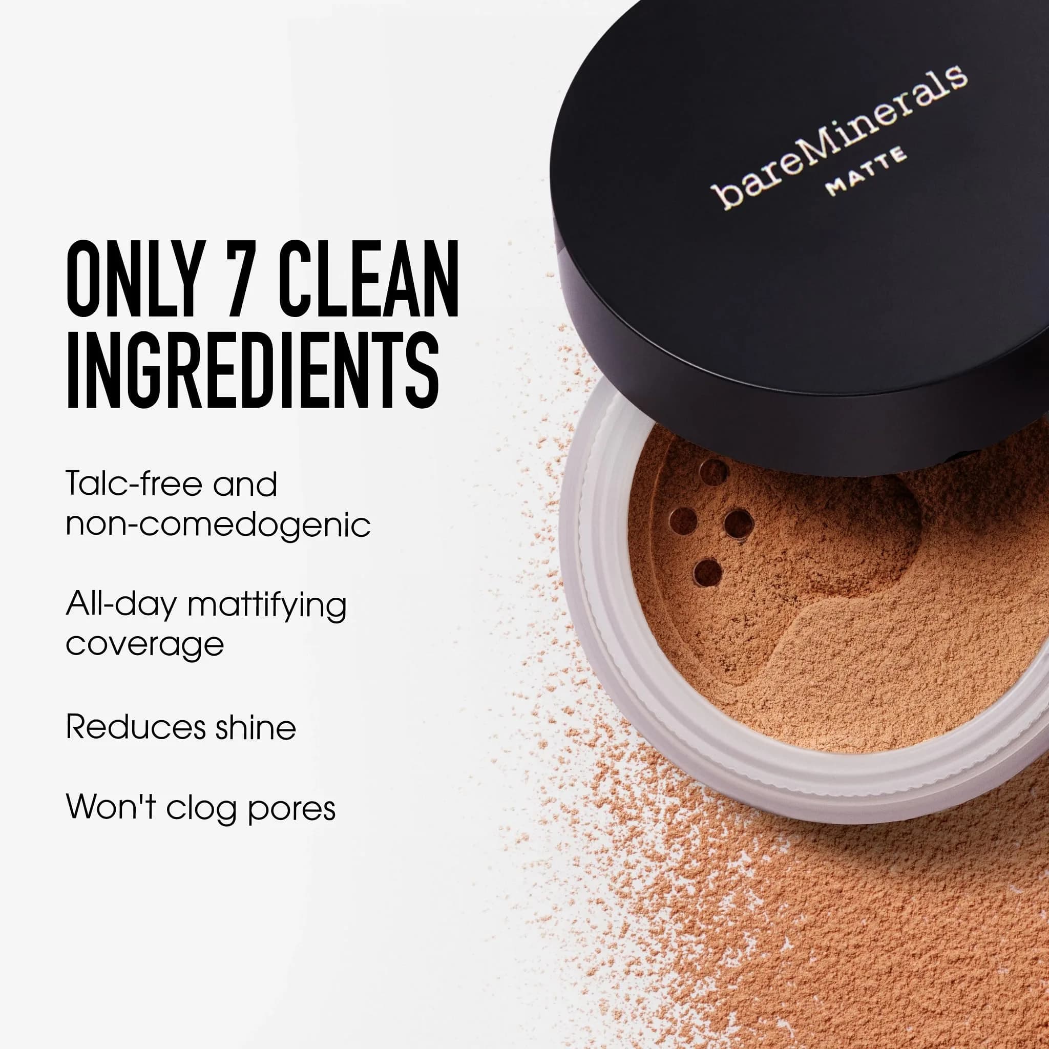 bareMinerals Original Matte Loose Mineral Foundation SPF 15 15 Neutral Medium | Vegan, Dermatologist-Tested, No Spill - view 5