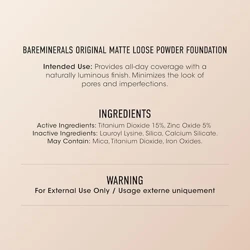bareMinerals Original Matte Loose Mineral Foundation SPF 15 15 Neutral Medium | Vegan, Dermatologist-Tested, No Spill thumbnail 9