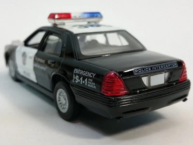KiNSMART Ford Crown Victoria Police Interceptor 1:42 Scale 5" Die-Cast Car | Pullback Action for Kids & Collectors thumbnail 5