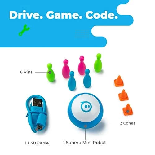 Sphero Mini Blue Coding Robot Ball | Interactive App-Controlled STEM Toy for Kids & Teens (1.57 inch Diameter) thumbnail 3