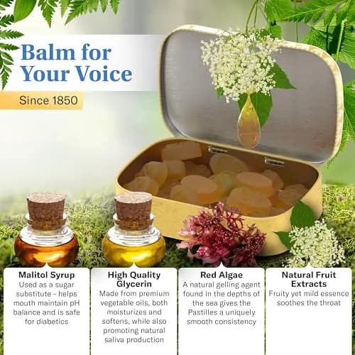 GRETHER'S Sugarfree Elderflower Pastilles 60g (2.1 oz) | Swiss Dry Mouth Comfort for Singers thumbnail 4