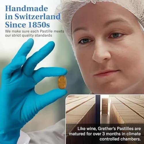 GRETHER'S Sugarfree Elderflower Pastilles 60g (2.1 oz) | Swiss Dry Mouth Comfort for Singers thumbnail 5