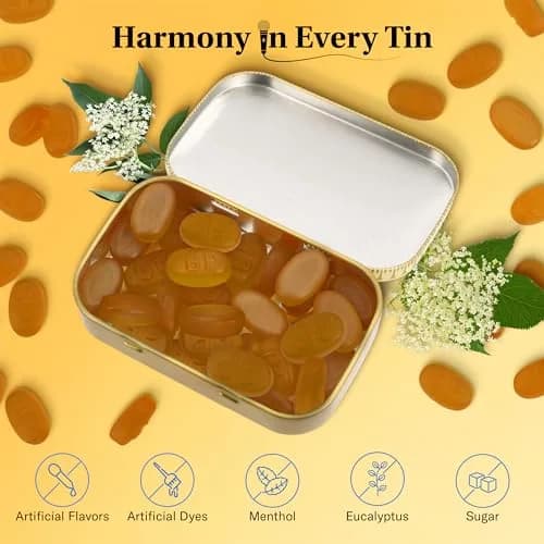 GRETHER'S Sugarfree Elderflower Pastilles 60g (2.1 oz) | Swiss Dry Mouth Comfort for Singers thumbnail 2
