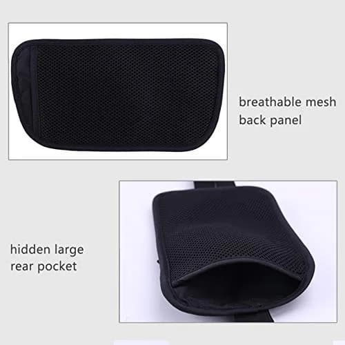 LANNEY Slim RFID Blocking Travel Money Belt with 2 RFID Sleeves | Hidden Passport Holder for Cash & Documents (Black, Unisex) thumbnail 5