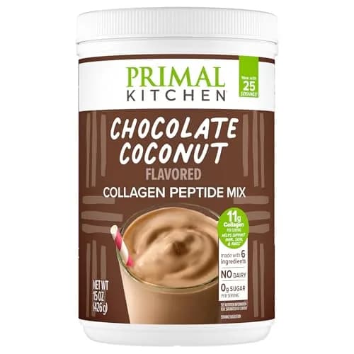Primal Kitchen Chocolate Coconut Collagen Fuel Drink Mix 15oz (425g) | 11g Collagen Peptides Per Serving thumbnail 1