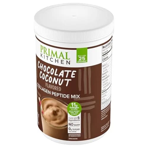 Primal Kitchen Chocolate Coconut Collagen Fuel Drink Mix 15oz (425g) | 11g Collagen Peptides Per Serving thumbnail 8