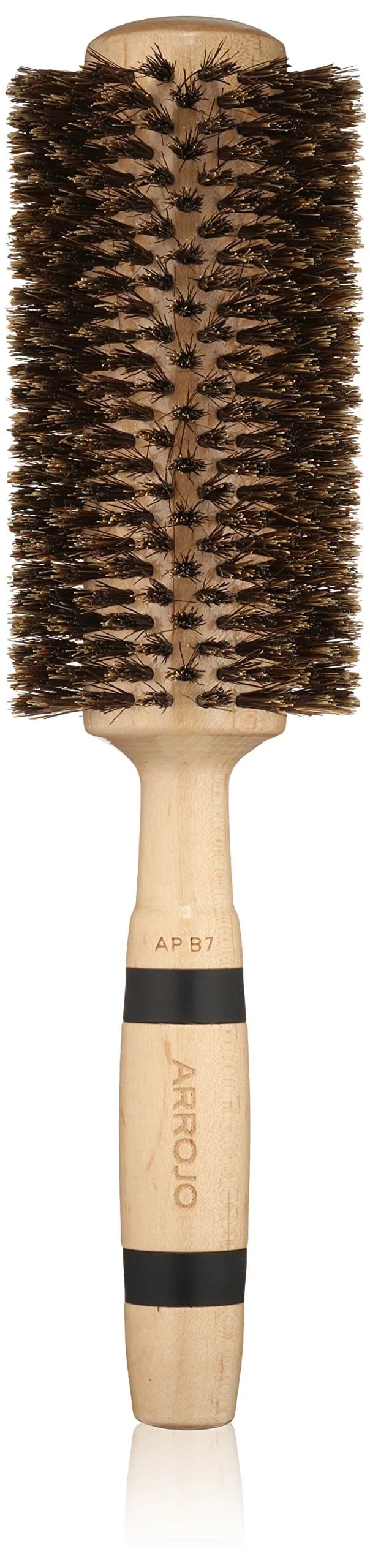 ARROJO Large Round Hair Brush 2.5 in (6.4 cm) | Natural Boar Bristles for Volume & Smoothness