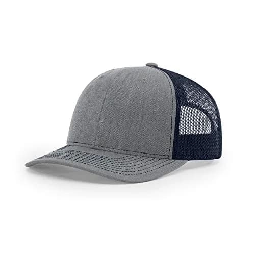 Richardson 112 Split Heather Grey/Navy Trucker Baseball Cap - One Size - main product image